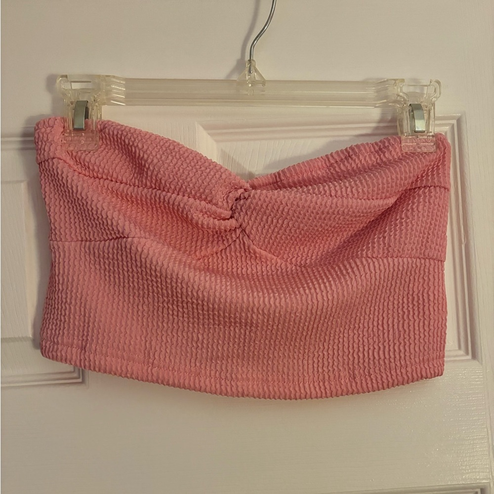 women’s pink AND white crop tops